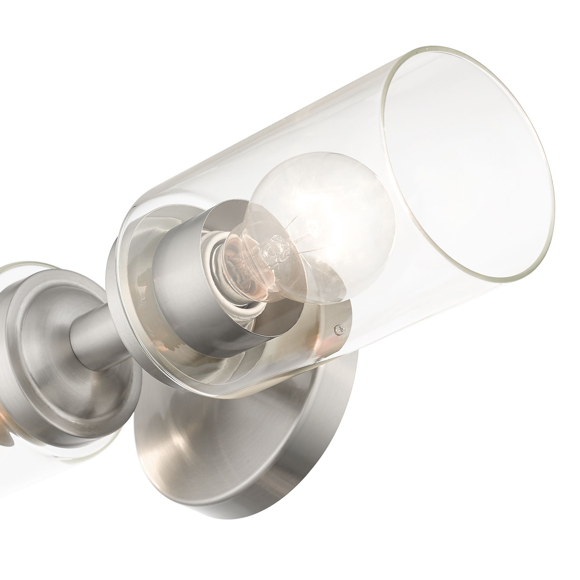 Whittier 15 1/2" High Brushed Nickel 2-Light Wall Sconce in scene