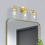 1_Whittier 22" Wide Polished Brass 3-Light Bath Light