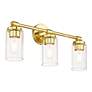 6_Whittier 22" Wide Polished Brass 3-Light Bath Light more views