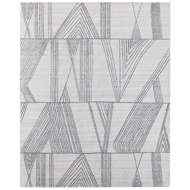 Image 1 Whitton Modern Abstract Hand Woven Ivory Area Rug 8893F