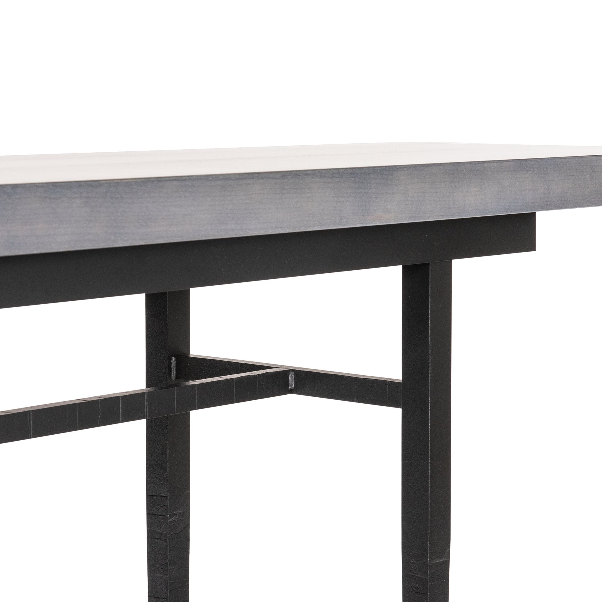 Image 5 Wick 14" Wide Black And Maple Grey Console Table more views