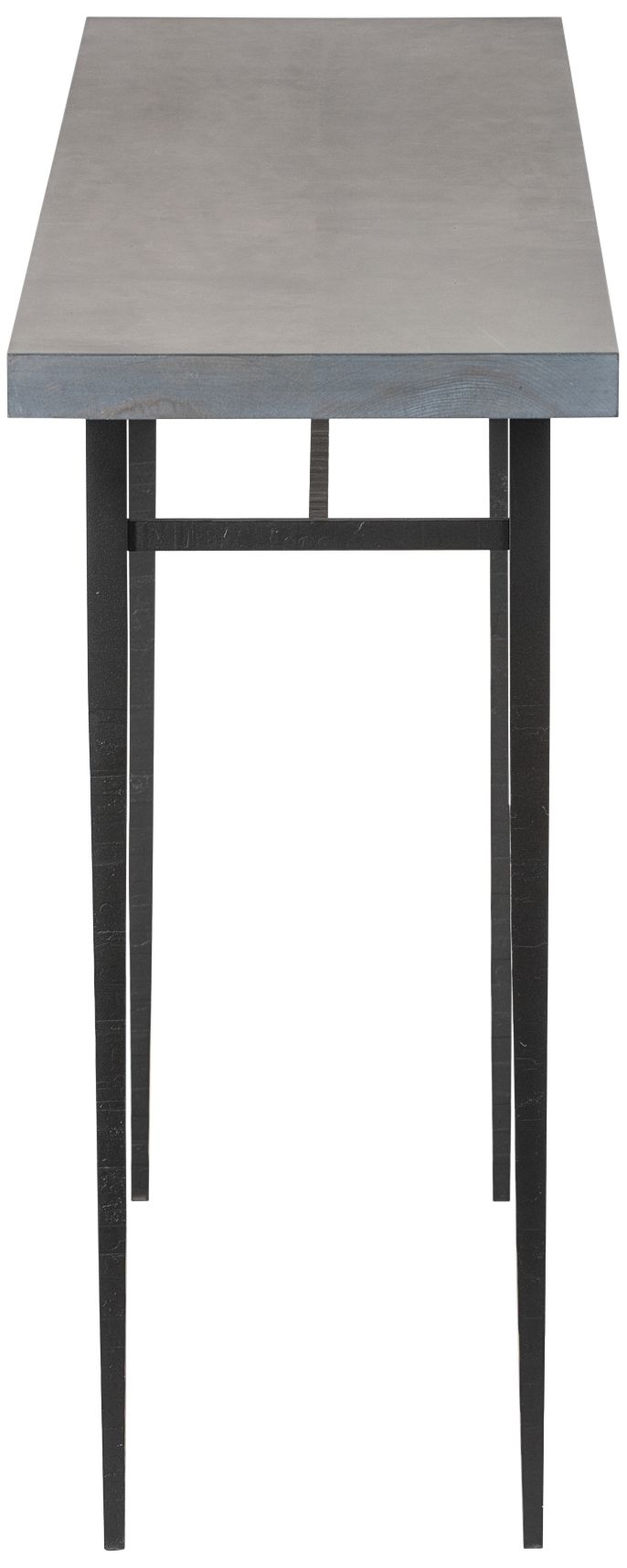 Wick 14" Wide Black And Maple Grey Console Table