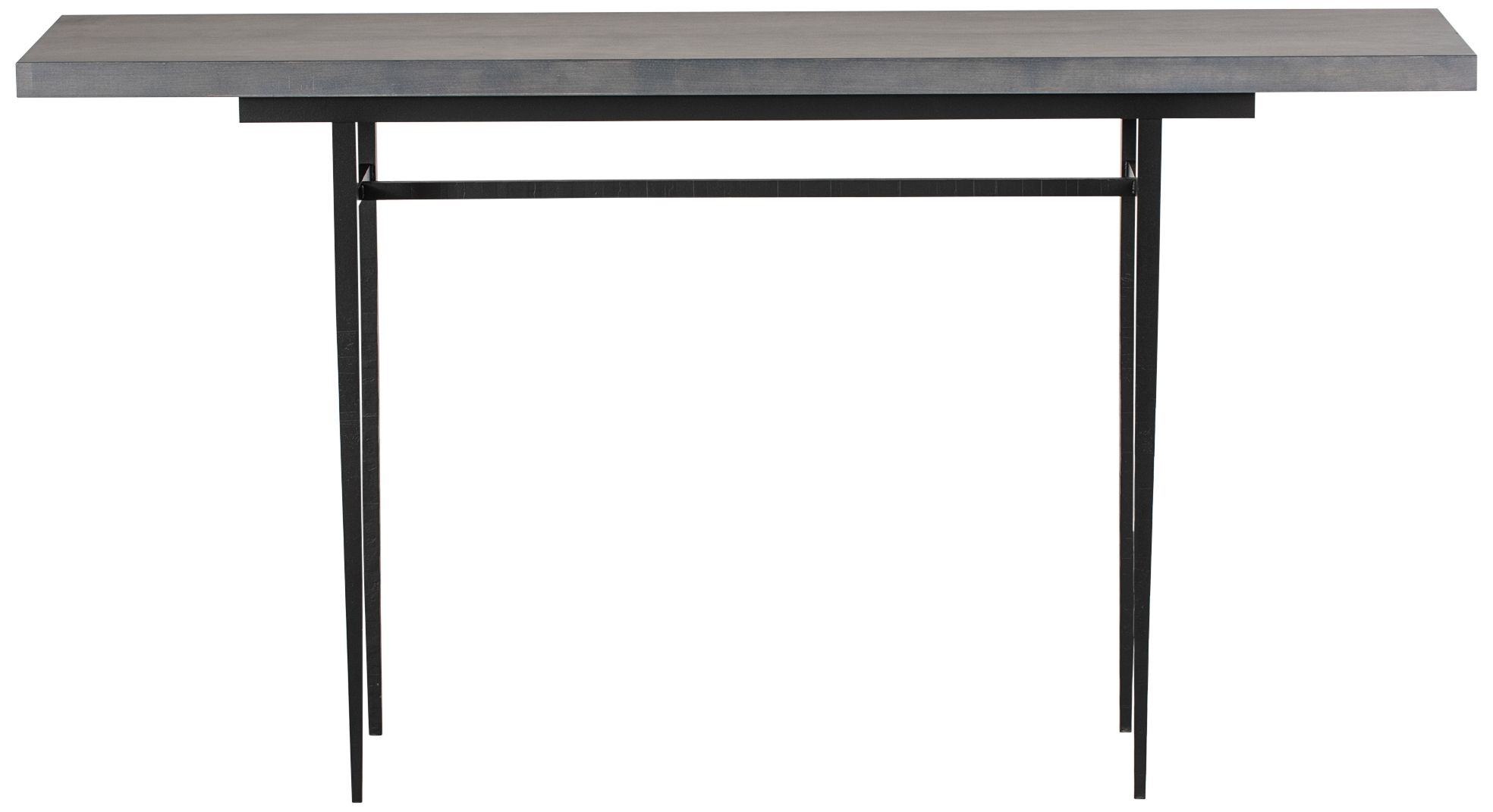 Wick 14" Wide Black And Maple Grey Console Table