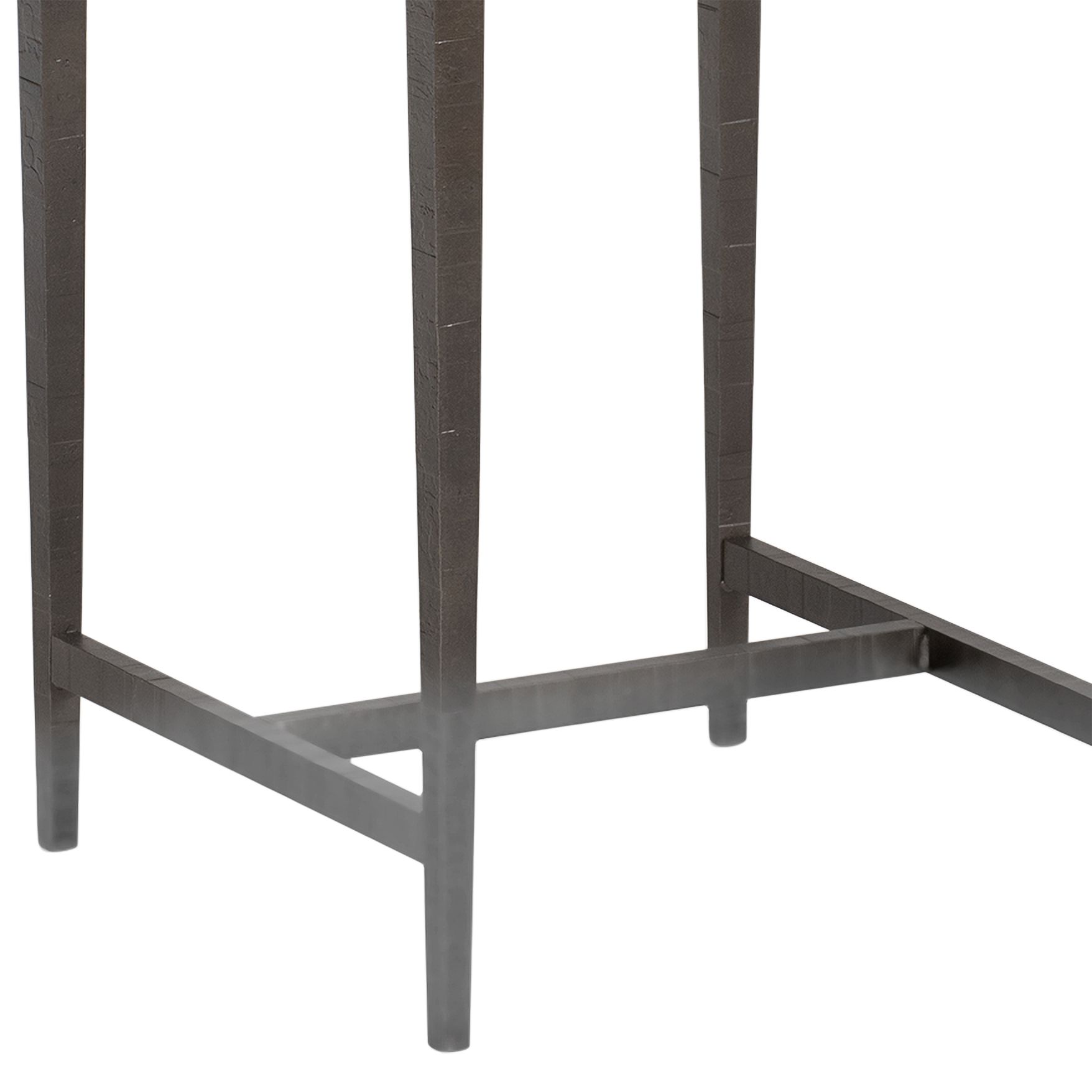 Image 3 Wick 16" Wide Espresso Wood and Dark Smoke Metal Side Table more views