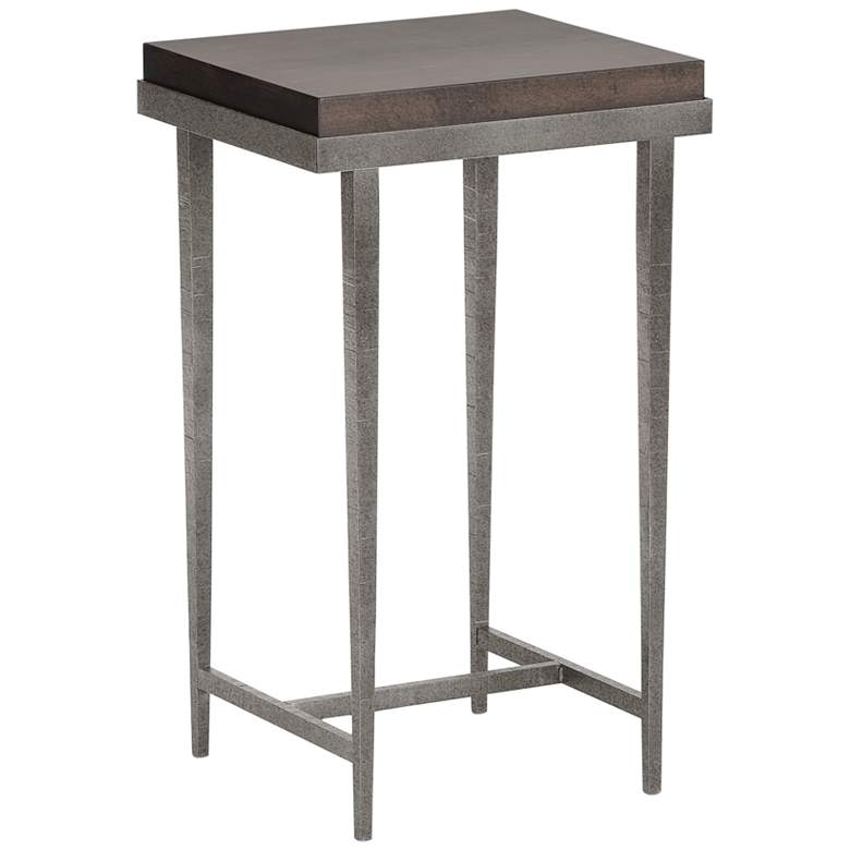 Image 1 Wick 16 inch Wide Espresso Wood and Natural Iron Side Table