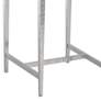 Wick 16" Wide Gray Wood and Sterling Metal Side Table