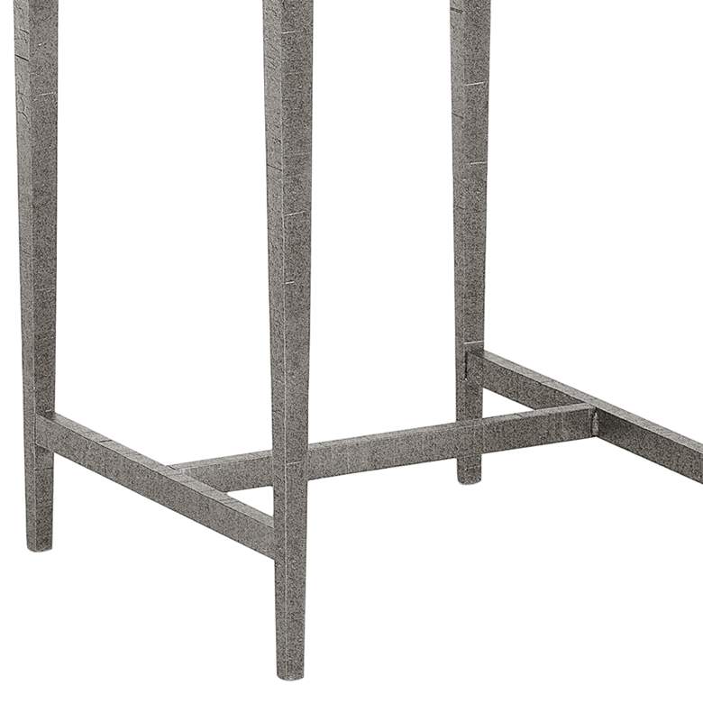 Wick 16 inch Wide Natural Wood and Natural Iron Side Table more views