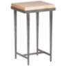 Wick 16" Wide Natural Wood and Natural Iron Side Table