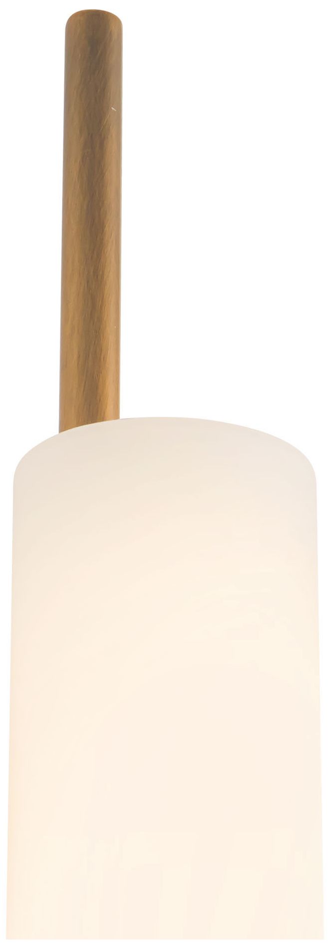 Image 4 Wick 20-in Vintage Brass dimmable LED Wall Sconce more views
