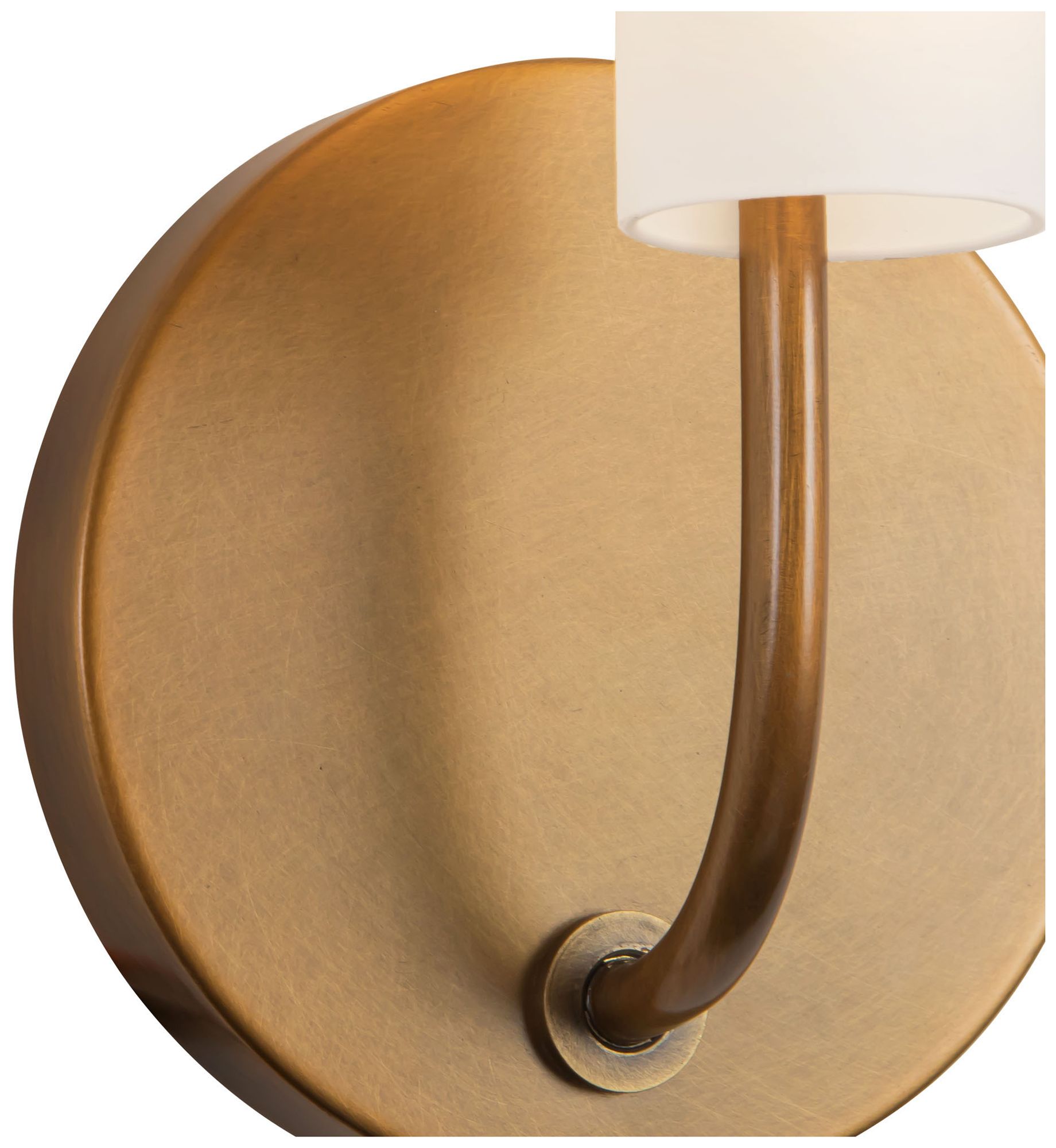Image 5 Wick 20-in Vintage Brass dimmable LED Wall Sconce more views