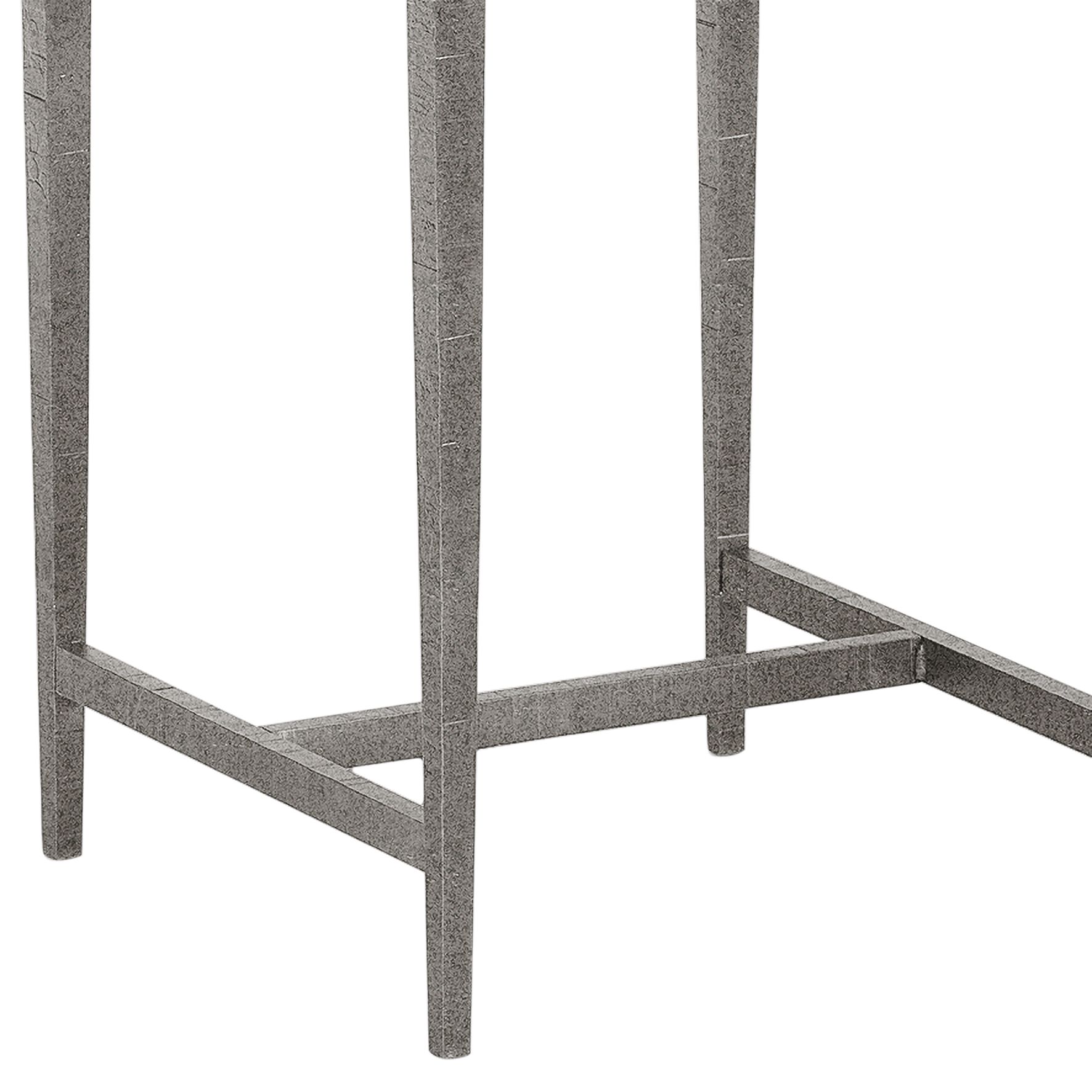 Image 3 Wick 27" High Maple Espresso Accented Natural Iron Side Table more views