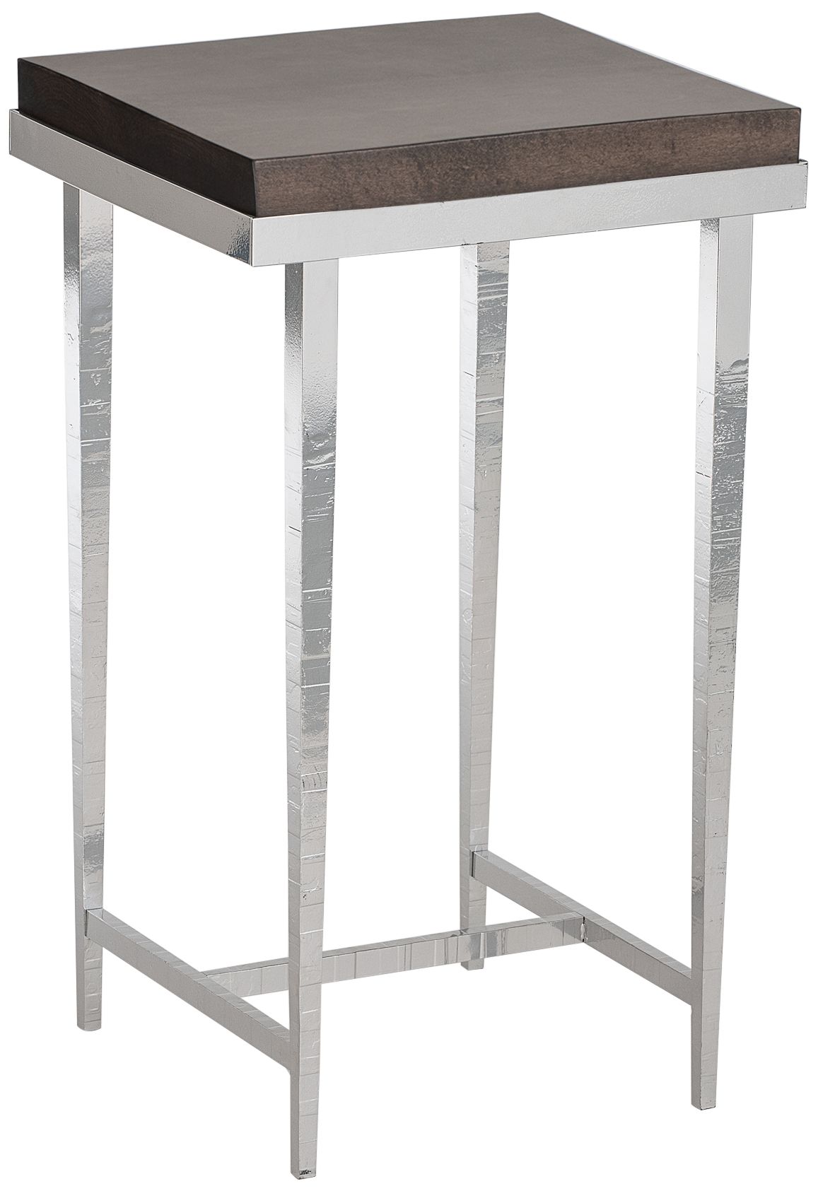 Image 2 Wick 27" High Maple Espresso Accented Sterling Side Table