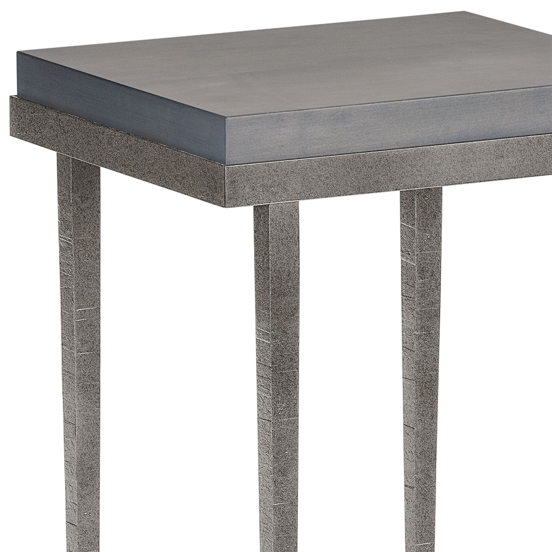 Image 2 Wick 27" High Natural Iron And Maple Grey Side Table more views