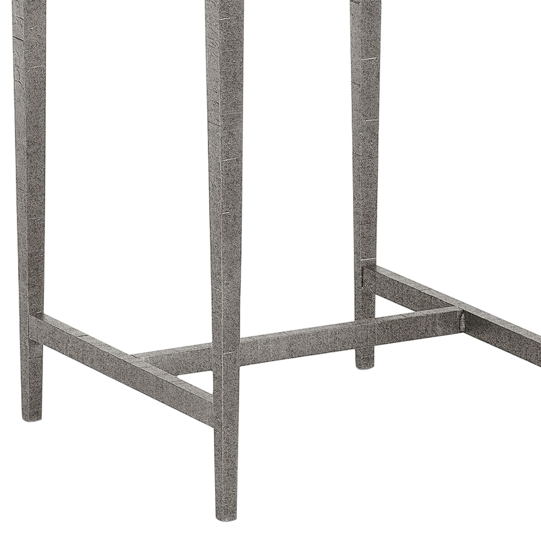 Image 3 Wick 27" High Natural Iron And Maple Grey Side Table more views