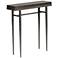 Wick 30" Wide Espresso Wood and Natural Iron Console Table
