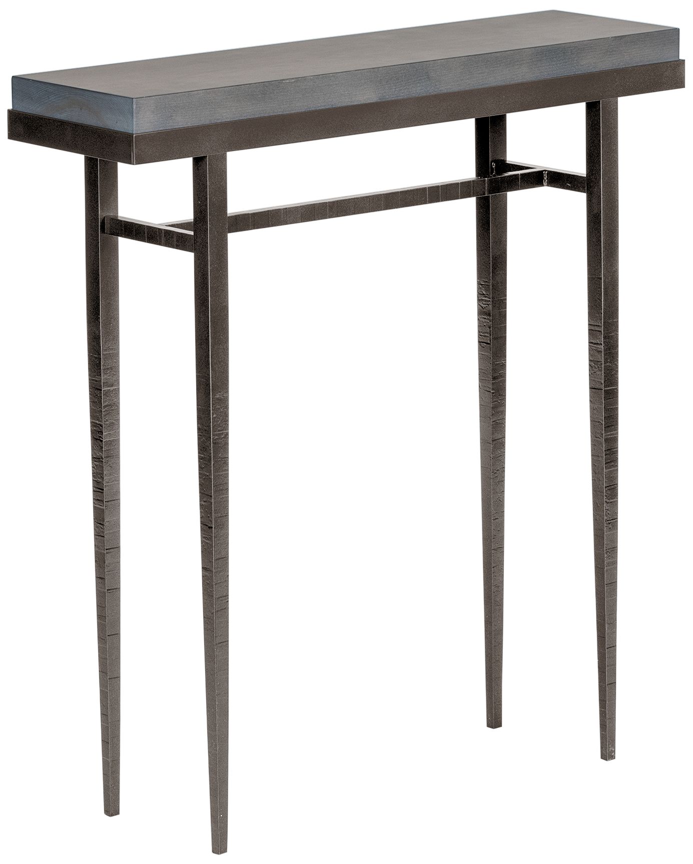 gray metal console table