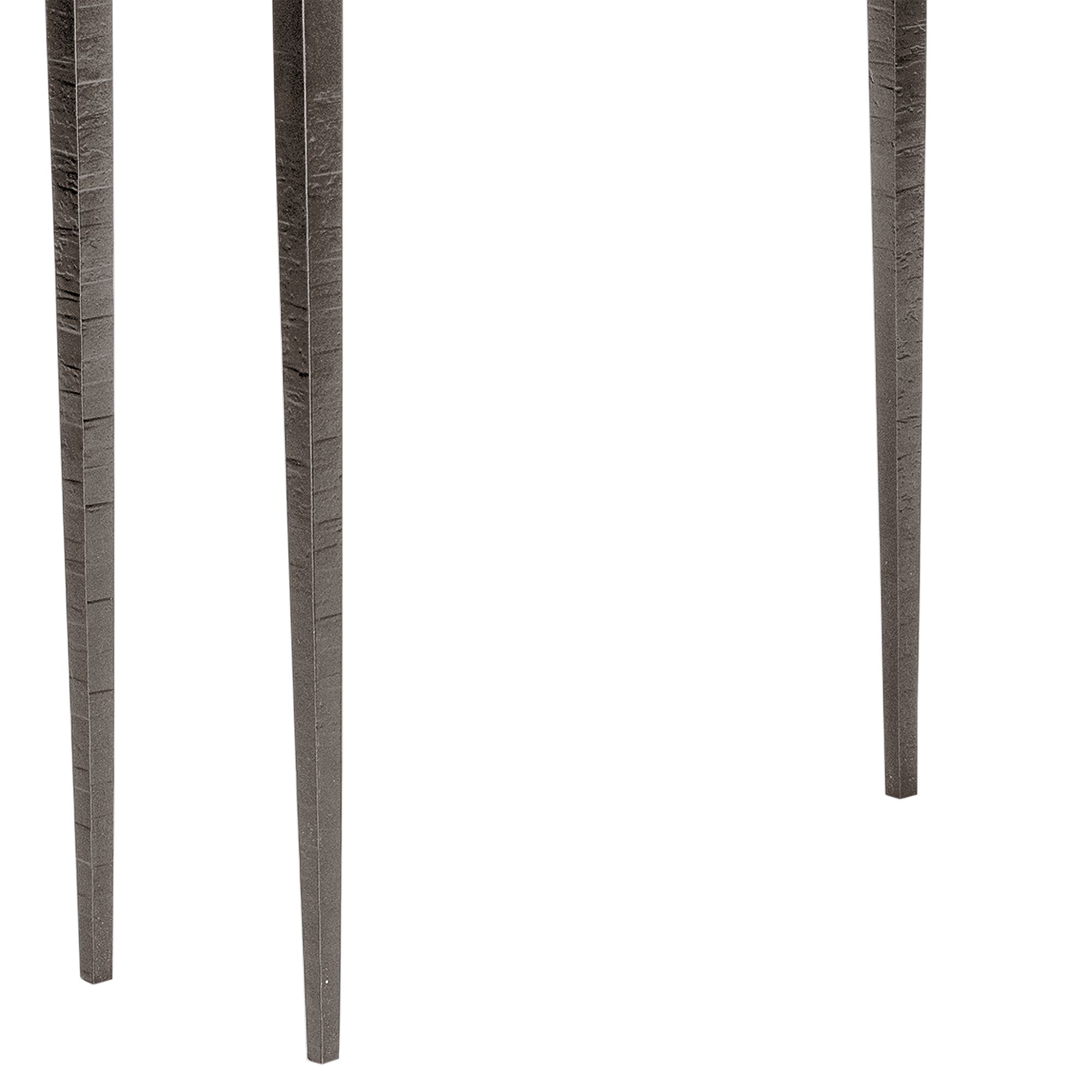 Image 3 Wick 30" Wide Gray Wood and Dark Smoke Metal Console Table more views