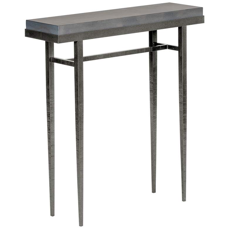 Image 1 Wick 30" Wide Gray Wood and Natural Iron Console Table