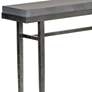 Wick 30" Wide Gray Wood and Natural Iron Console Table