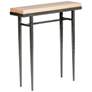 Wick 30" Wide Natural Wood and Natural Iron Console Table