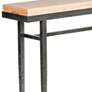 Wick 30" Wide Natural Wood and Natural Iron Console Table