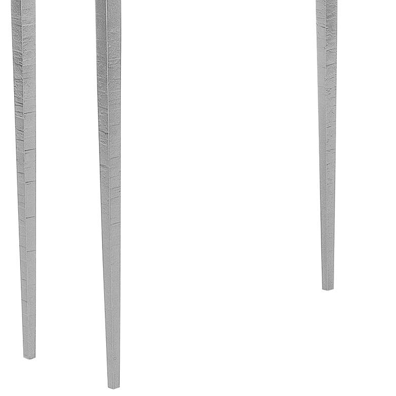 Image 3 Wick 30"W Gray Wood and Vintage Platinum Metal Console Table more views