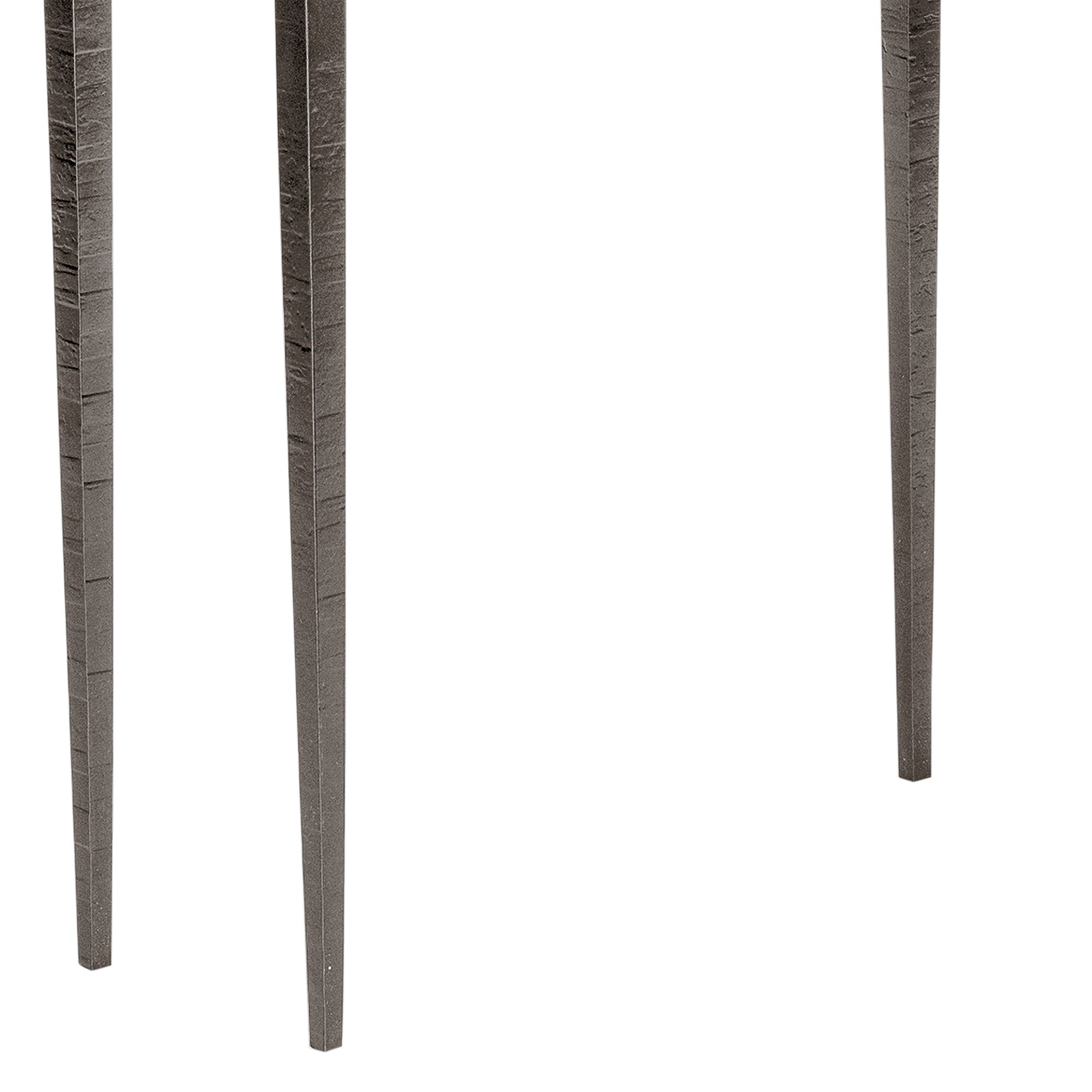 Image 3 Wick 30"W Natural Wood and Dark Smoke Metal Console Table more views