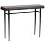 Wick 42" Wide Black Console Table with Espresso Table Top