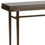Wick 42" Wide Bronze Console Table with Espresso Table Top