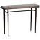 Wick 42" Wide Dark Smoke Console Table with Gray Table Top