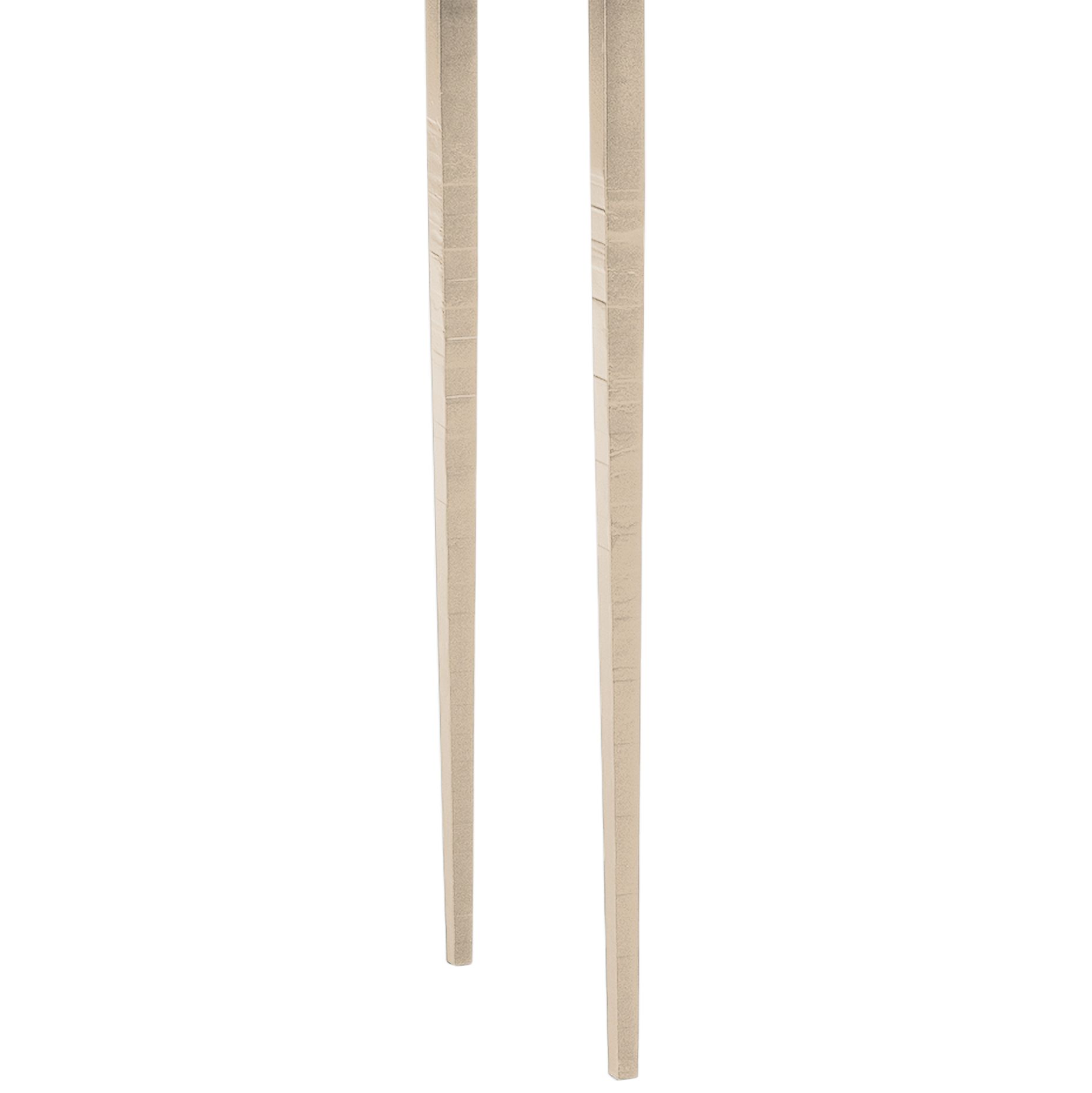 Image 3 Wick 42" Wide Soft Gold Console Table with Gray Table Top more views