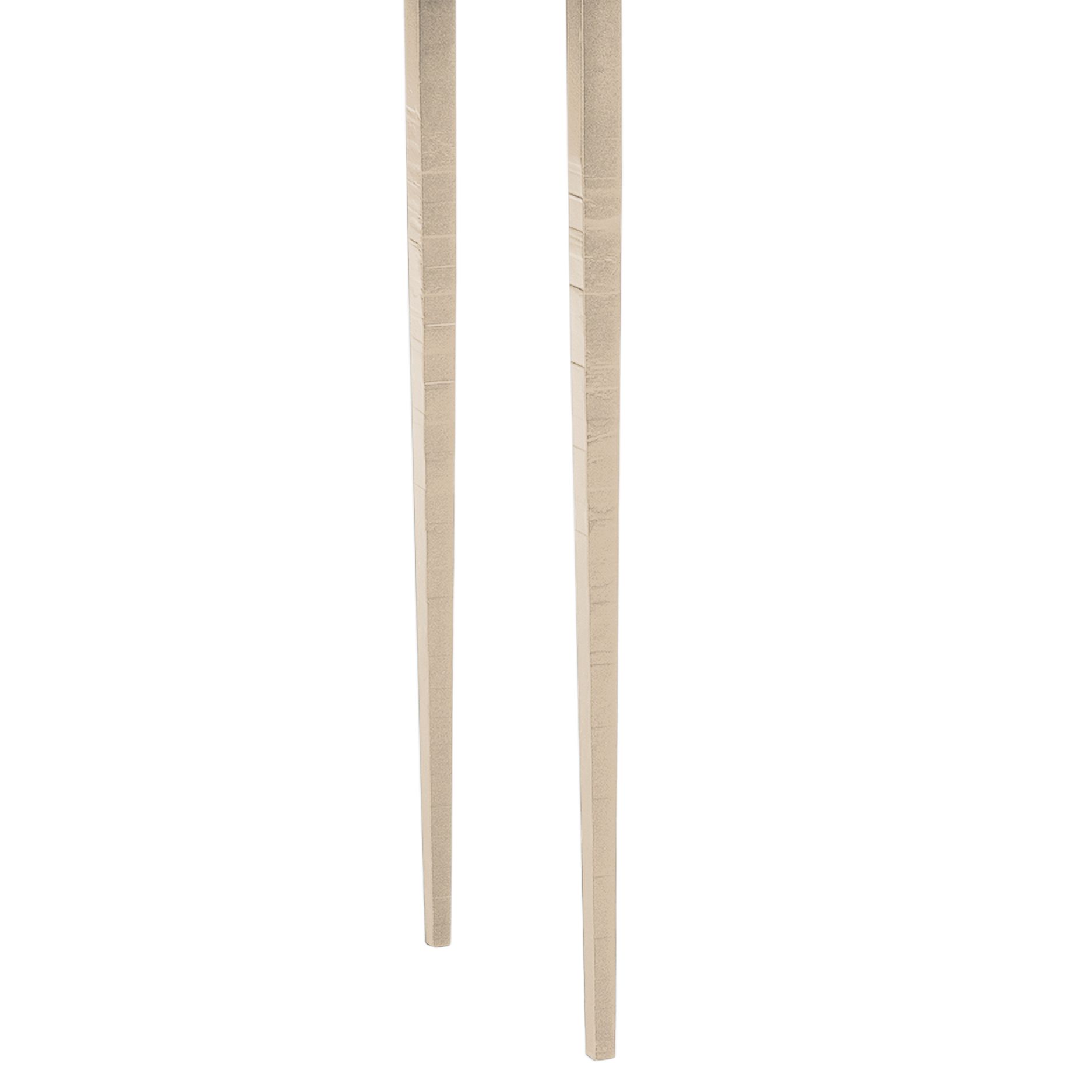 Image 3 Wick 42" Wide Soft Gold Console Table with Natural Table Top more views