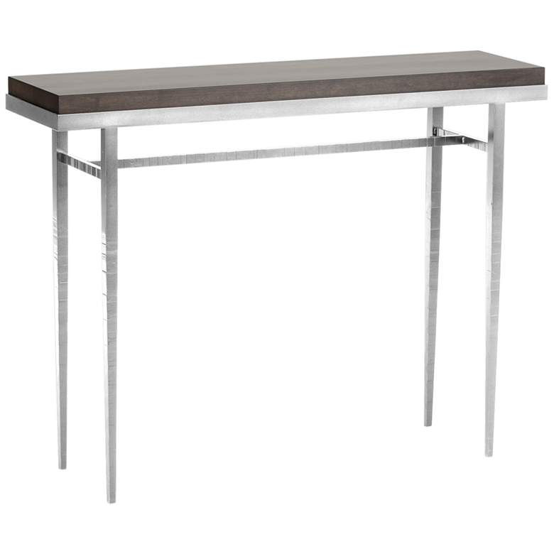 Wick 42&quot; Wide Sterling Console Table with Espresso Table Top