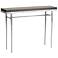Wick 42" Wide Sterling Console Table with Espresso Table Top