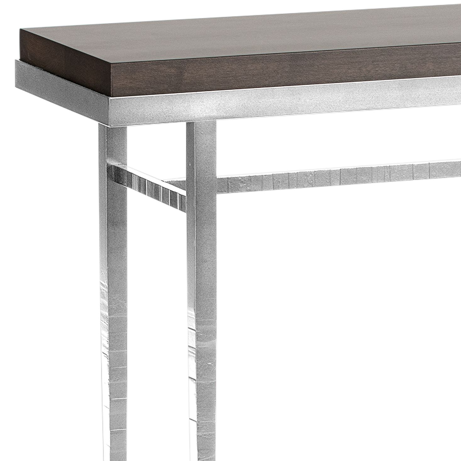 Image 2 Wick 42" Wide Sterling Console Table with Espresso Table Top more views