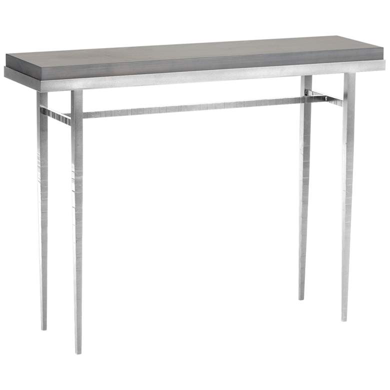 Image 1 Wick 42" Wide Sterling Console Table with Gray Table Top