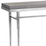 Wick 42" Wide Sterling Console Table with Gray Table Top