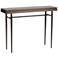 Wick 42"W Dark Smoke Console Table with Espresso Table Top