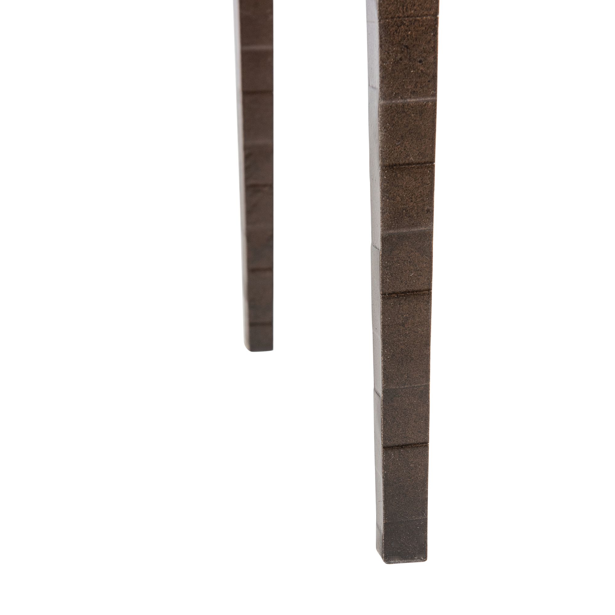 Wick 42"W Dark Smoke Console Table with Espresso Table Top