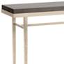 Wick 42"W Soft Gold Console Table with Espresso Table Top