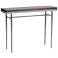 Wick 42"W Vintage Platinum Console Table with Espresso Top
