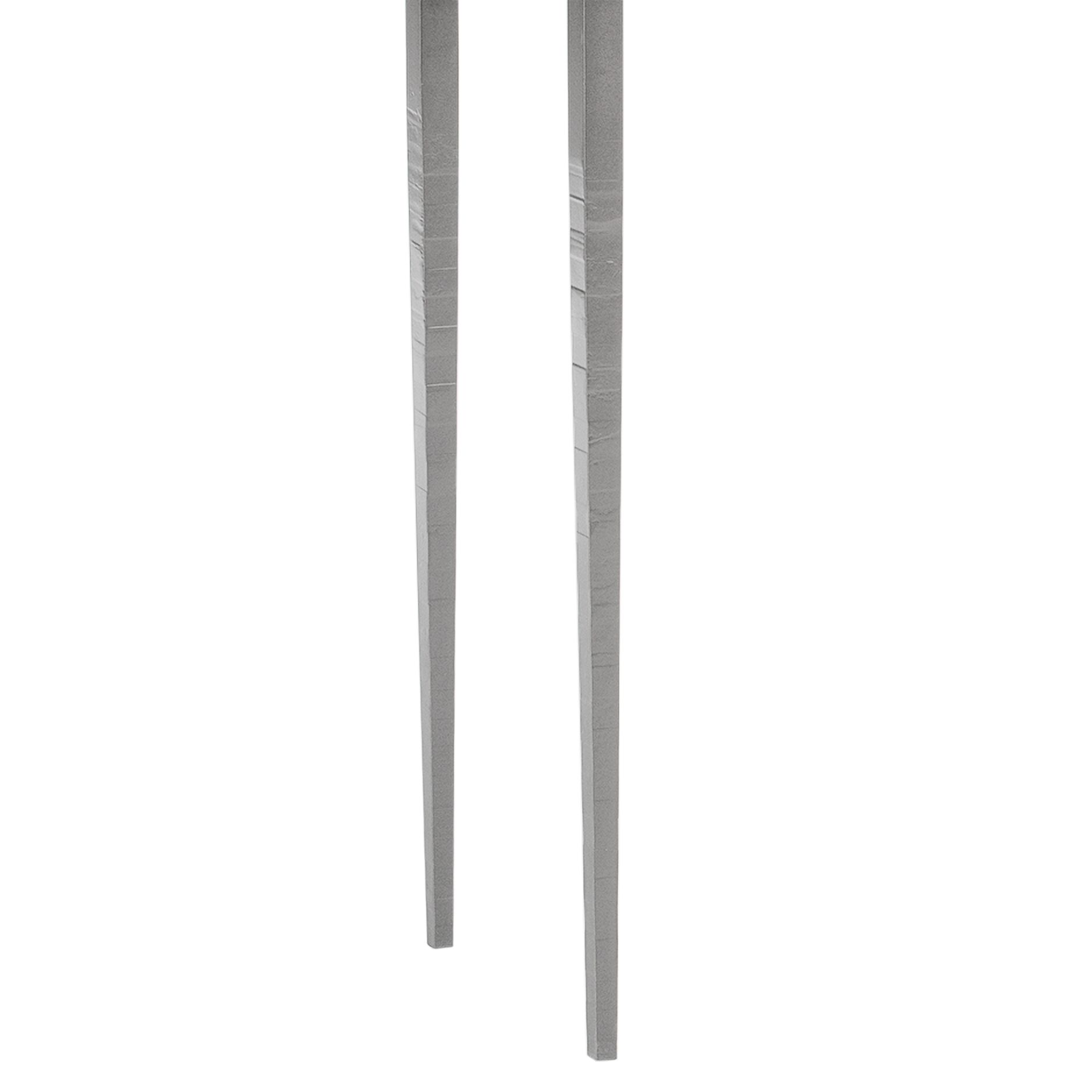 Image 3 Wick 42"W Vintage Platinum Console Table with Espresso Top more views