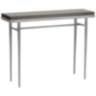 Wick 42"W Vintage Platinum Console Table with Espresso Top