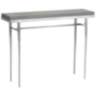 Wick 42" Wide Sterling Console Table with Gray Table Top