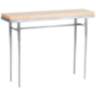 Wick 42" Wide Sterling Console Table with Natural Table Top
