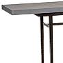 Wick 60" Wide Dark Smoke Console Table with Gray Table Top
