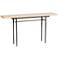 Wick 60" Wide Natural Iron Console Table with Natural Top