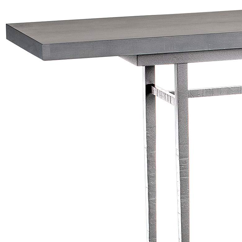 Image 2 Wick 60 inch Wide Sterling Console Table with Gray Table Top more views