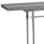 Wick 60" Wide Sterling Console Table with Gray Table Top