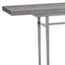 Wick 60" Wide Vintage Platinum Console Table with Gray Top